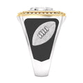 Pittsburgh Steelers 1/2 CTTW Diamond Two-Tone Yellow Gold and Sterling Silver Ring