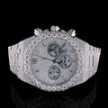 2024 couture iced out vvs moissanite diamond wrist watch for men with high quality mens mechanical automatic watch free shipping