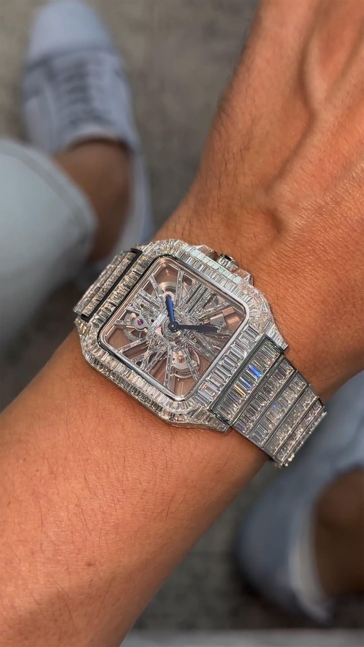 Cartier Moissanite Diamond Watch W 62