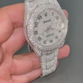 Rolex Date-Just Moissanite Diamond Watch W 147