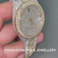 Rolex Date-Just Moissanite Diamond Watch W 145