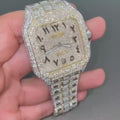 Cartier Santos Moissanite Diamond Watch  vvs moissanite watch W 95