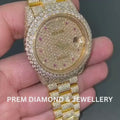 36mm Rolex Day-Date Presidential Moissanite Diamond Watch W 136