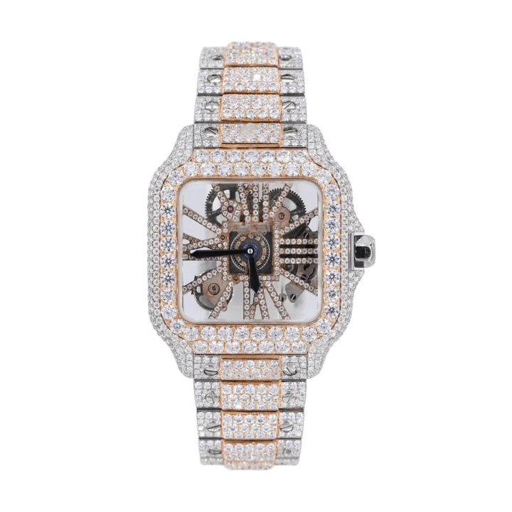 Top Quality Diamond Moissanite Watch on Factory Price DEF Moissanite Diamond Iced Out Watch