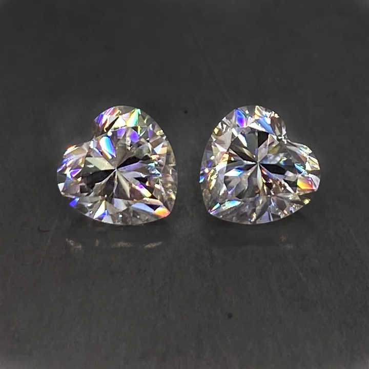 Luxury Excellent Heart Cut VVS Moissanite Wholesale Price D Color Loose Moissanite Gemstone For Ring Earrings Necklace Jewelry