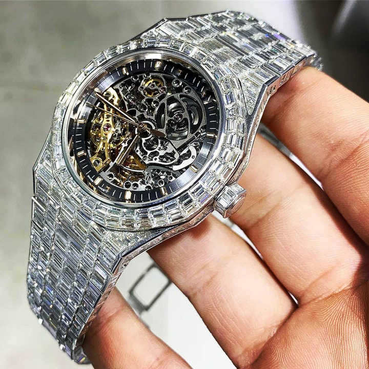 Top Quality Diamond Lab Grown Watch on Factory Price DEF Lab Grown Diamond Iced Out Watch