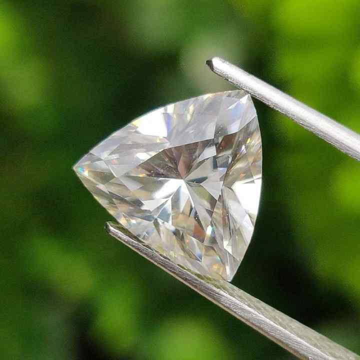 Trillion shape loose Moissanite diamond wholesale good quality VVS GRA Certificate D color Moissanite loose diamond for sale