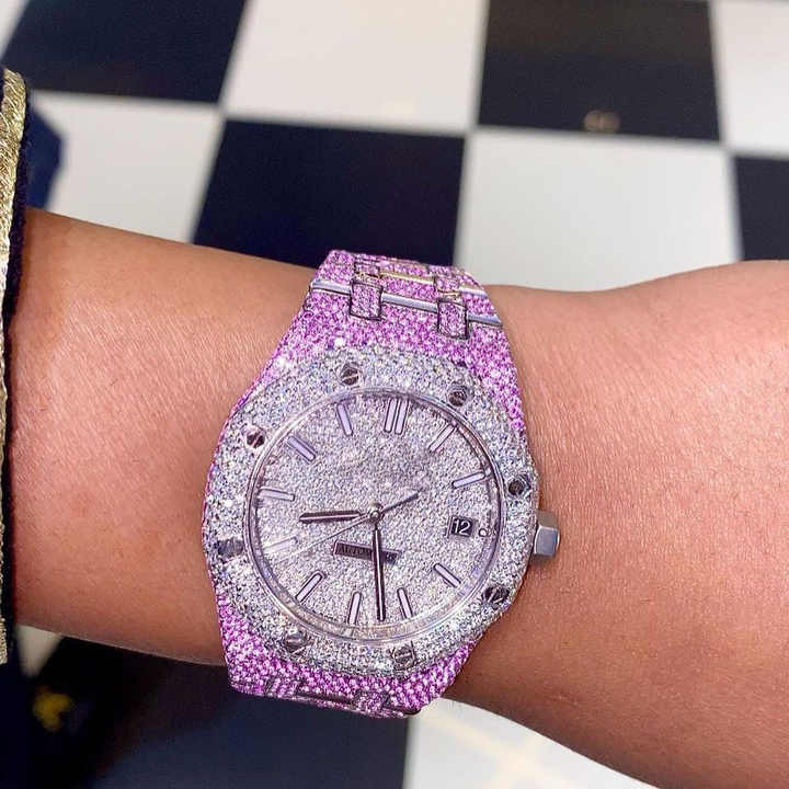 Factory Direct Price Top Quality Diamond Lab Grown Watch on Factory Price DEF Lab Grown Diamond Iced Out Watch