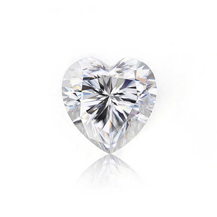 High Quality IGI Certified Loose Moissanite Diamond Heart Cut Lab Grown Gem Fancy round Shape for Jewelry GIA Diamond SI Clarity