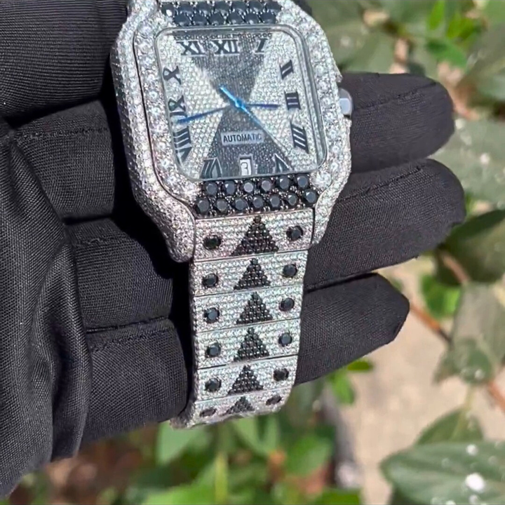 High Quality DEF Lab Lab Grown Diamond Watch Colorless Diamond Hip Hop Style Diamond Watch