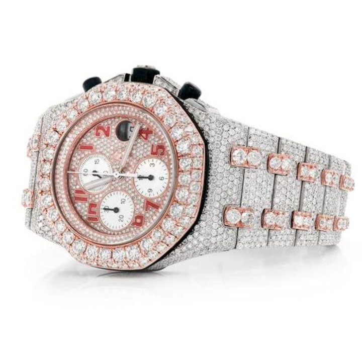 Best Selling Fully Customized Iced Out Diamond Moissanite Watch for Men Hip Hop Diamond Jewelry watch Gift