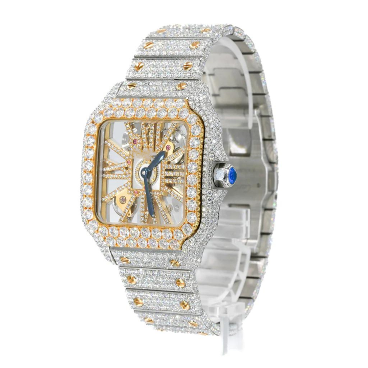 Best Selling Fully Customized Iced Out Diamond Moissanite Watch for Men Hip Hop Diamond Jewelry watch Gift