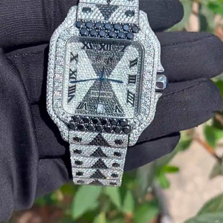 High Quality DEF Lab Lab Grown Diamond Watch Colorless Diamond Hip Hop Style Diamond Watch