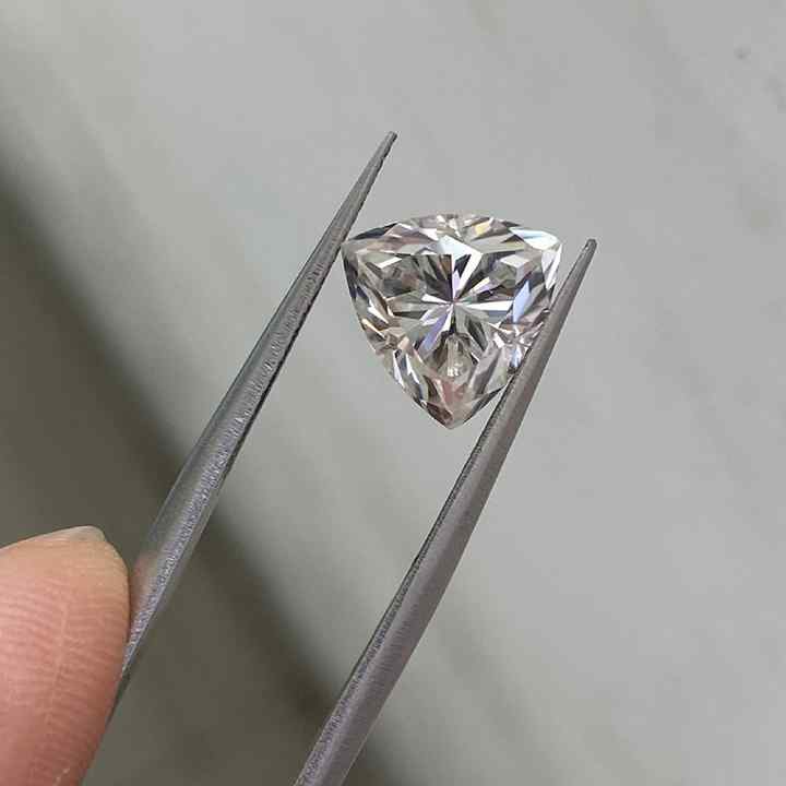 Lab Grown Diamond High Quality Wholesale GRA Loose Moissanite Gemstone D EF color VVS Trillion Cut Moissanite Diamond For sale