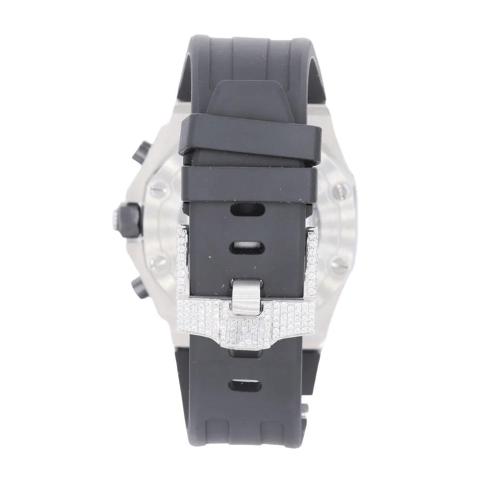 High Quality DEF Lab Moissanite Diamond Watch Colorless Diamond Hip Hop Style Diamond Watch