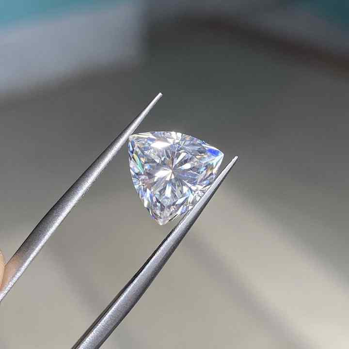 Lab Grown Diamond High Quality Wholesale GRA Loose Moissanite Gemstone D EF color VVS Trillion Cut Moissanite Diamond For sale